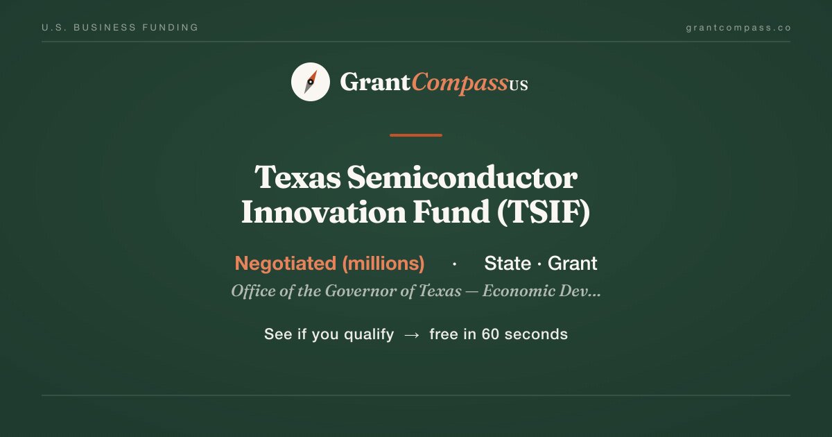 Texas Semiconductor Innovation Fund (TSIF): 5 rejection traps (2026)